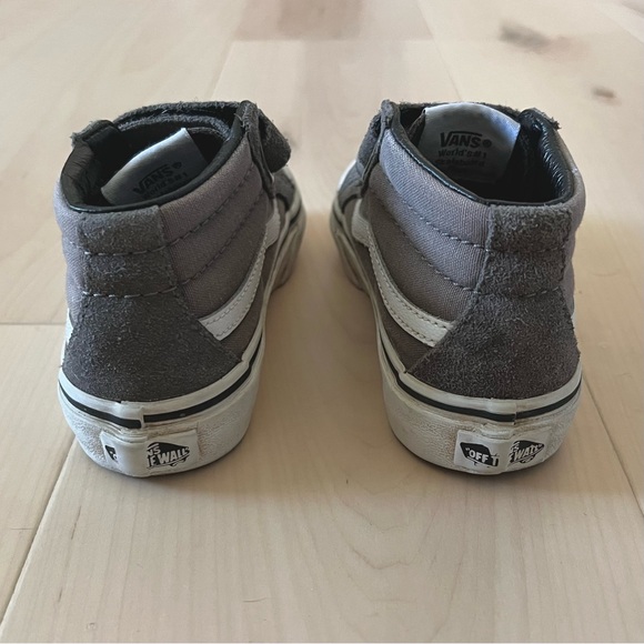 Vans Kids Gray High-Top Sneakers - Picture 7 of 11
